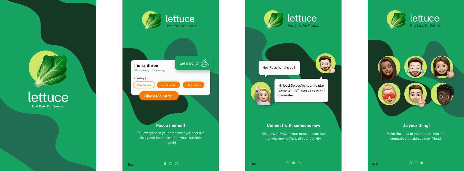 Image of onboarding screens